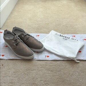 bernie mev. Gray Perforated Sneakers
